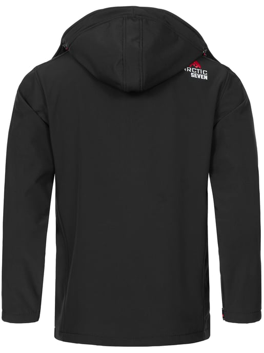 Arctic Seven Herren Softshell Jacke Schwarz - Image 3