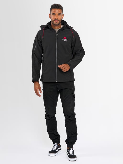 Arctic Seven Herren Softshell Jacke Schwarz - Image 5