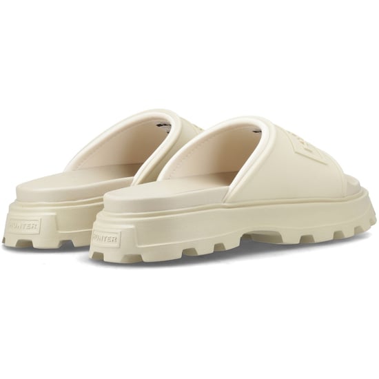 Hunter Moulded Stacked Slider Polyester Damen Kies Pantoletten - Image 2