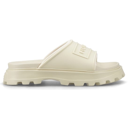Hunter Moulded Stacked Slider Polyester Damen Kies Pantoletten - Image 4