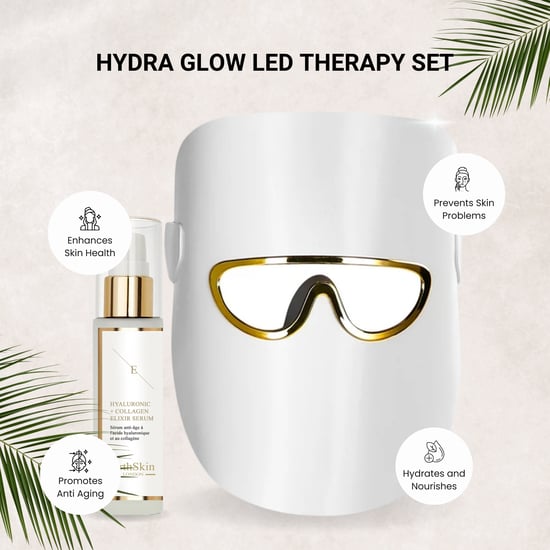 HYDRA GLOW LED THERAPIE SET (LED LICHTTHERAPIE MASKE weiß mit HA Serum) - Image 3