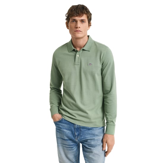 Gant Regular Shield Longsleeve Pique Rugger Poloshirt - Image 2