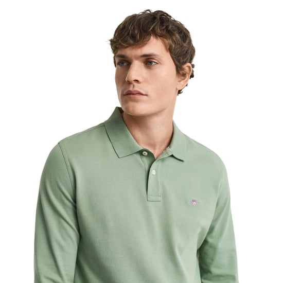 Gant Regular Shield Longsleeve Pique Rugger Poloshirt - Image 4