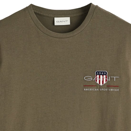 Gant Regular Archive Shield Emb T-Shirt - Image 2