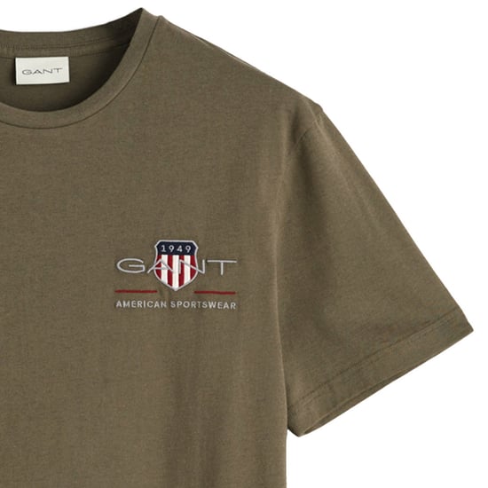 Gant Regular Archive Shield Emb T-Shirt - Image 3