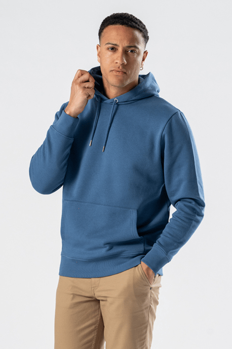 Sweatshirt-Kapuzenpullover – Staubblau - Image 4