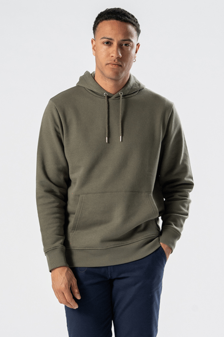 Sweatshirt-Kapuzenpullover – Armeegrün - Image 1