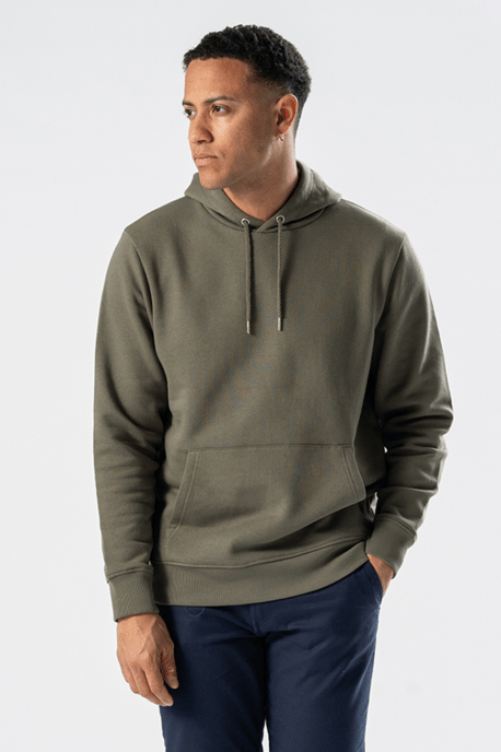 Sweatshirt-Kapuzenpullover – Armeegrün - Image 2