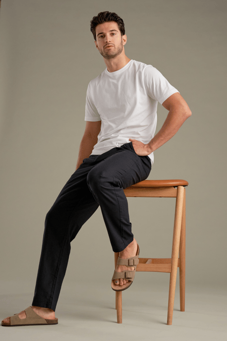 Leinenhose - Schwarz - Image 3