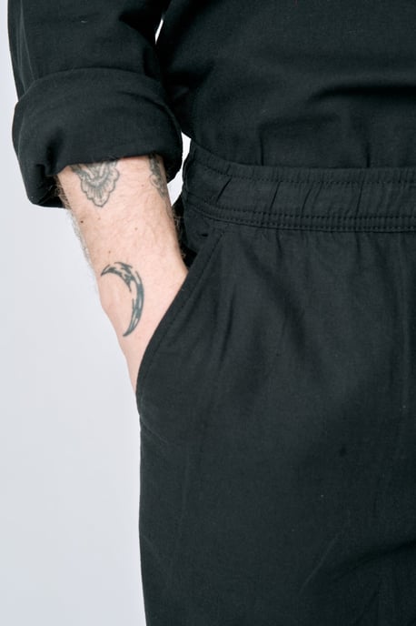 Leinenhose - Schwarz - Image 5