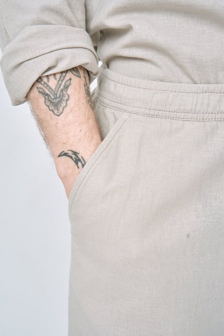 Leinenhose - Sand - Image 5