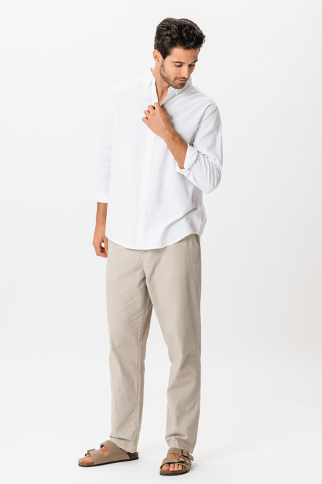Leinenhose - Sand - Image 6