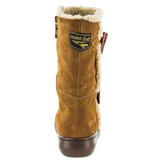 Rocket Dog - Damen Winterstiefel "Slope", Wildleder (Kastanienbraun/Weiß) - Image 2