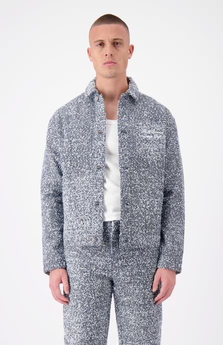 Black Bananas Boucle Carpenter Jacke, - Image 2