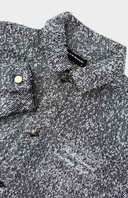Black Bananas Boucle Carpenter Jacke, - Image 3