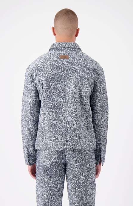 Black Bananas Boucle Carpenter Jacke, - Image 4