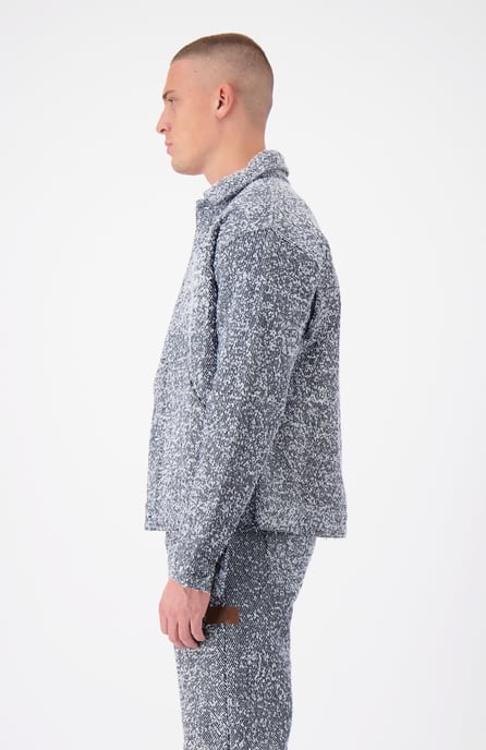 Black Bananas Boucle Carpenter Jacke, - Image 5