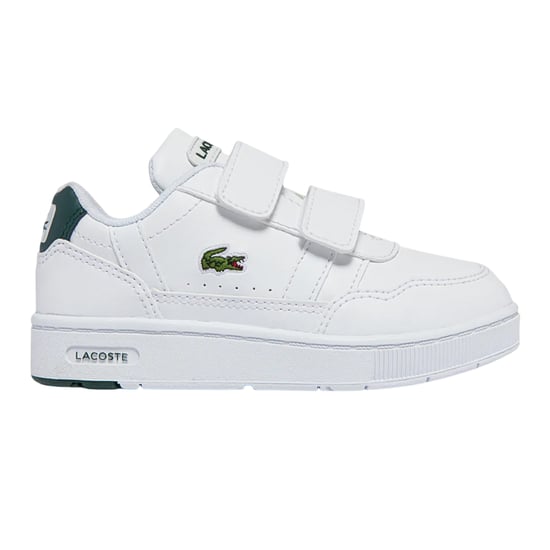Lacoste - Kinder Sneaker "T-Clip" (Weiß/Grün) - Image 1