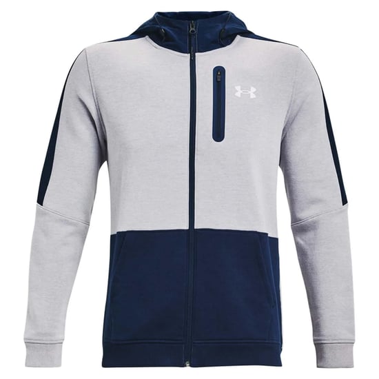 Under Armour - "Threadborne" Hoodie mit durchgehendem Reißverschluss für Herren (Grau) - Image 1