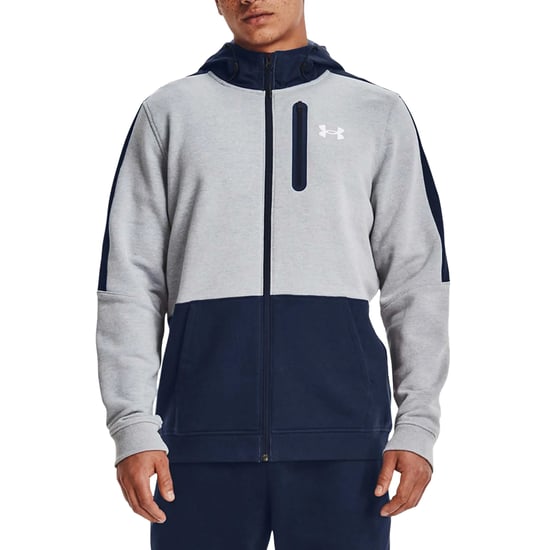 Under Armour - "Threadborne" Hoodie mit durchgehendem Reißverschluss für Herren (Grau) - Image 3