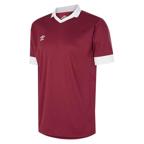 Umbro - "Tempest" Trikot für Kinder kurzärmlig (Weinrot/Weiß) - Image 1