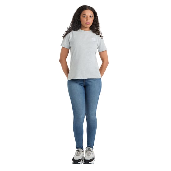 Umbro - "Core" T-Shirt für Damen (Grau meliert/Weiß) - Image 3