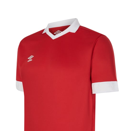 Umbro - "Tempest" Trikot für Kinder kurzärmlig (Zinnoberrot/Weiß) - Image 3