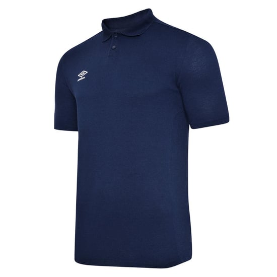 Umbro Herren Essential Polo Shirt (Dunkelmarine/Weiß) - Image 3