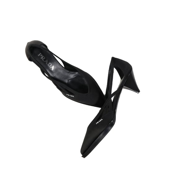 Prada 55 mm Satinpumps mit Cut-Outs - Image 2