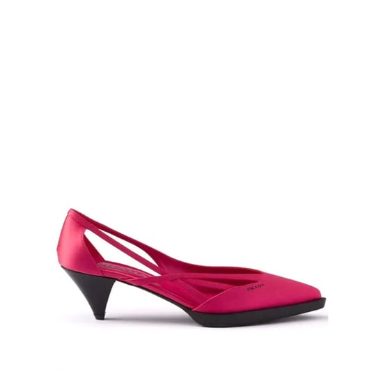 Prada 55 mm Satin-Pumps mit Cut-Outs - Image 4