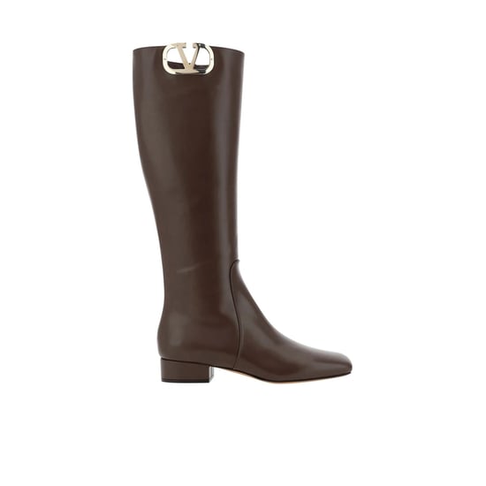 Valentino Garavani Lederstiefel mit Logo - Image 3