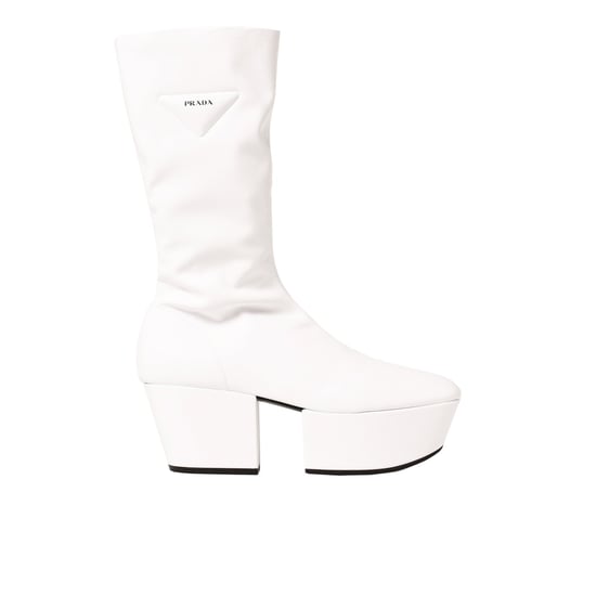 Prada Plateau-Schlupfstiefel - Weiß - Image 4