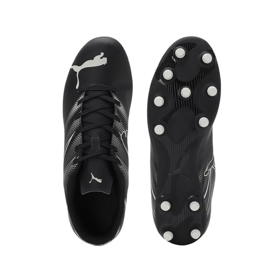 Puma - Herren Fußball-Stiefel "Attacanto FG/AG" (Schwarz/Silber) - Image 3
