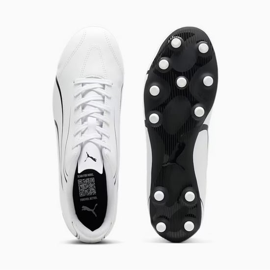 Puma - Kinder Fußball-Stiefel "Vitoria" (Weiß/Schwarz) - Image 2