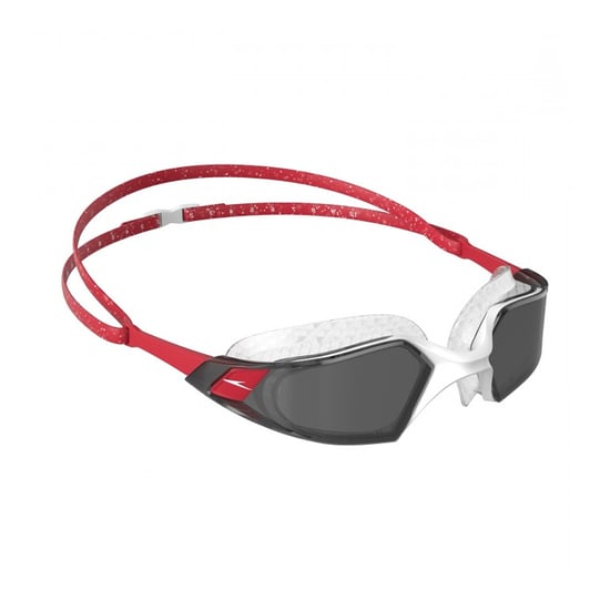 Speedo - "Aquapulse Pro" Schwimmbrille 2024 (Rot/Weiß) - Image 2