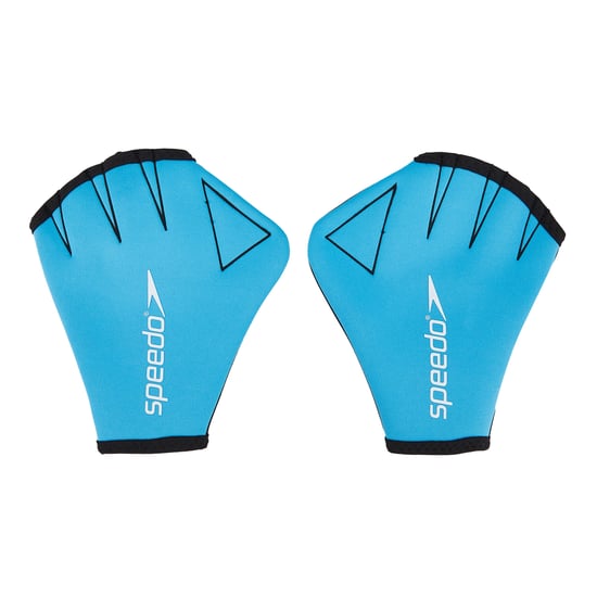 Speedo Unisex Schwimmhandschuhe für Erwachsene (Blau/Schwarz) - Image 2