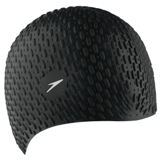 Speedo Unisex Badekappe mit Blasenmuster für Erwachsene (Schwarz) - Image 1