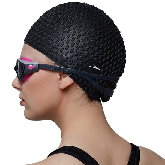 Speedo Unisex Badekappe mit Blasenmuster für Erwachsene (Schwarz) - Image 3