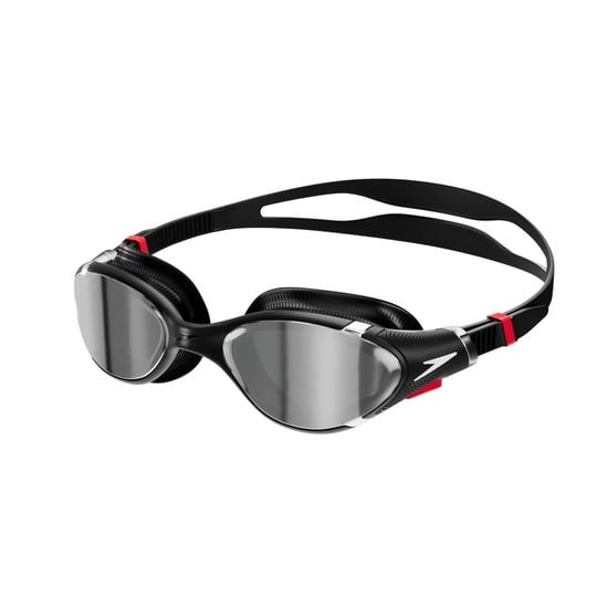 Speedo - "2024 2.0" Passt sich dem Gesicht an Schwimmbrille Spiegel für Herren (Schwarz/Silber) - Image 1