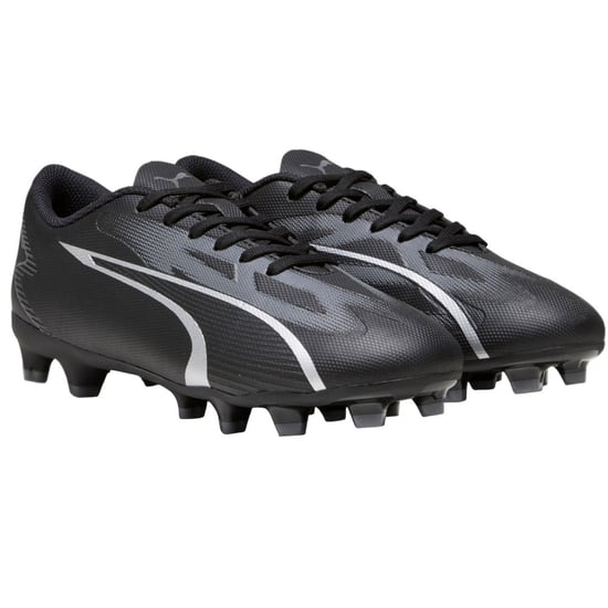 Puma Kinder Ultra Play Fußballschuhe (Schwarz/Silber) - Image 1