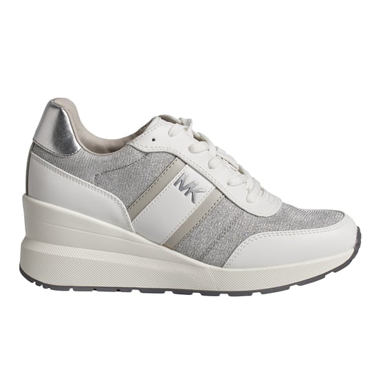 Mabel Damen-Sneakers aus Leder und Mesh mit glänzender Kette 43S4MBFSBD - Image 1