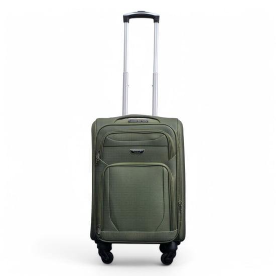 Reisekoffer-Set aus weichem, leichtem Nylon in Khaki mit 4 Rädern - Image 5