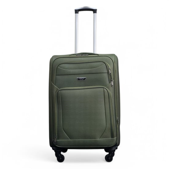 Reisekoffer-Set aus weichem, leichtem Nylon in Khaki mit 4 Rädern - Image 6