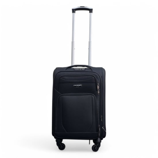 Softshell-Kofferset aus leichtem schwarzem Nylon mit 4 Rädern, Reisekoffer, Urlaubstaschen - Image 6