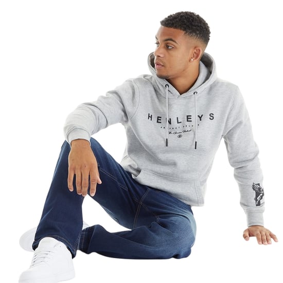 Henleys - "Henycore" Kapuzenpullover für Herren (Grau meliert) - Image 4