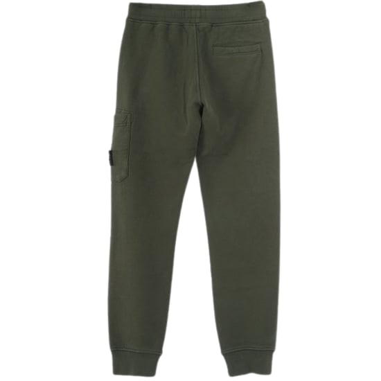 Grüne Jogginghose mit Taschenaufnäher von Stone Island - Image 2