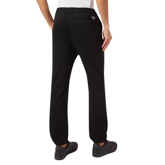 Fred Perry - Schwarze Jogginghose mit großem Markenlogo - Image 3