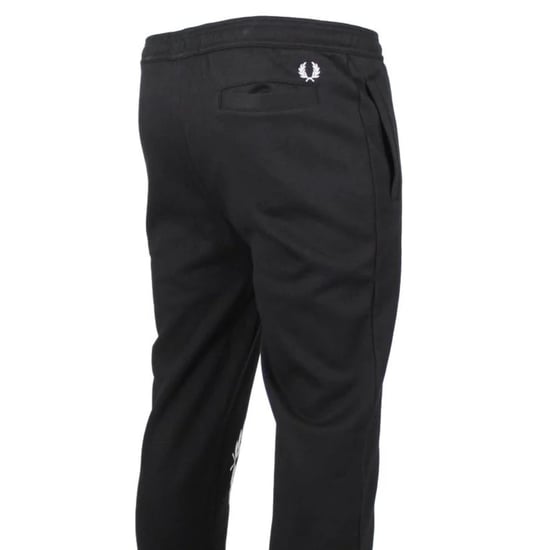 Fred Perry - Schwarze Jogginghose mit großem Markenlogo - Image 4
