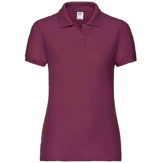 Fruit of the Loom Damen Poloshirt Lady Fit Piqué (Burgunderrot) - Image 1