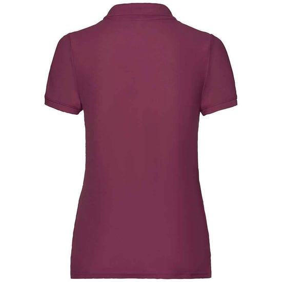 Fruit of the Loom Damen Poloshirt Lady Fit Piqué (Burgunderrot) - Image 2